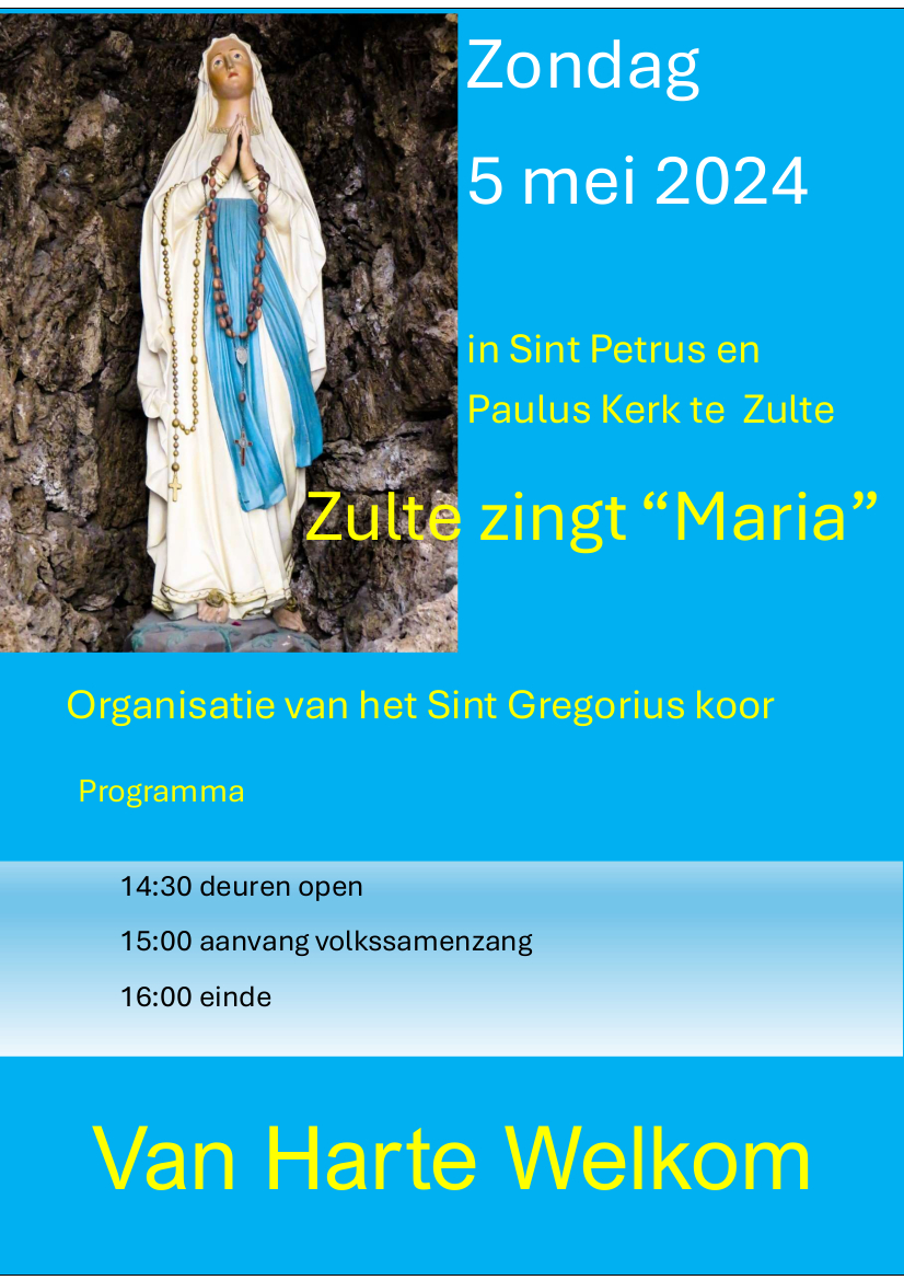  Zulte zing Maria © Sint Gregorius Koor
